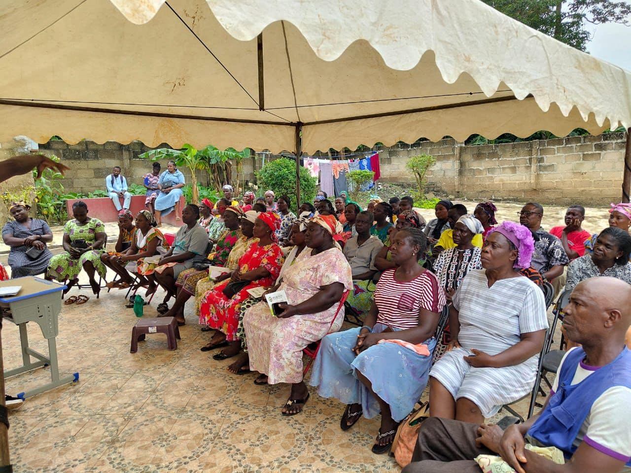 Members at training session